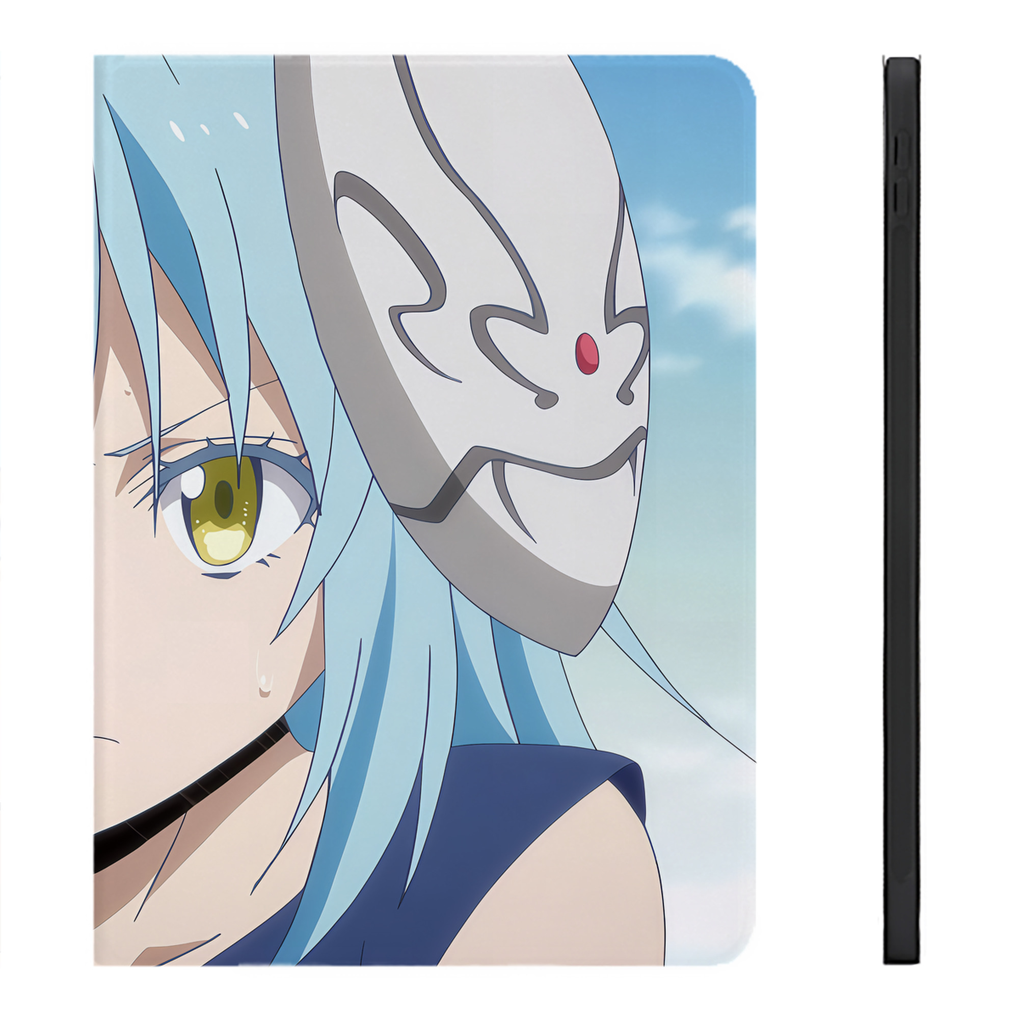 （画像用） 転スラ Regarding Reincarnated to Slime IPadケース ペンホルダー付き ブックスタイルデザイン